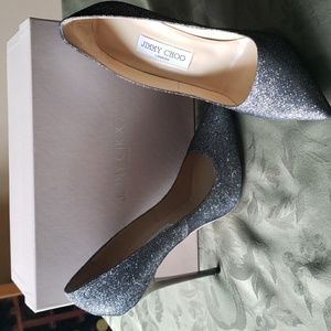Jimmy Choo Anouk Glitter Stilettos